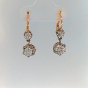 Bicolor Brillantcreolen ca. 0,70ct.