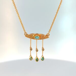 Diamantcollier Art Deco