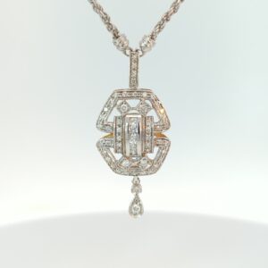 Brillantcollier ca. 0,44ct